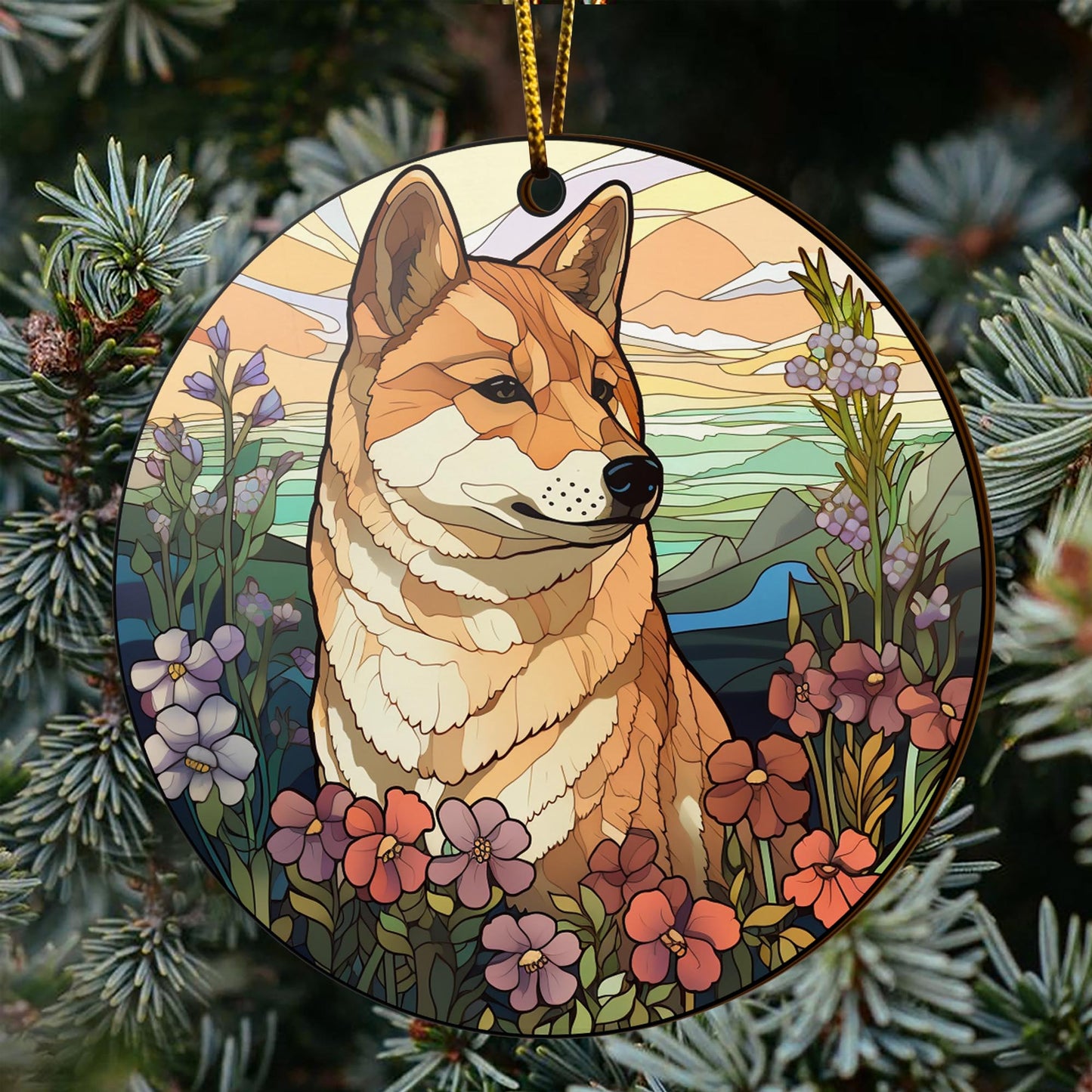 Shiba Shiba Inu Christmas Wooden Ornament 2 Sides, Shiba Inu Christmas Ornament, Christmas Tree Hanging, Christmas Decorations EPHG-52484