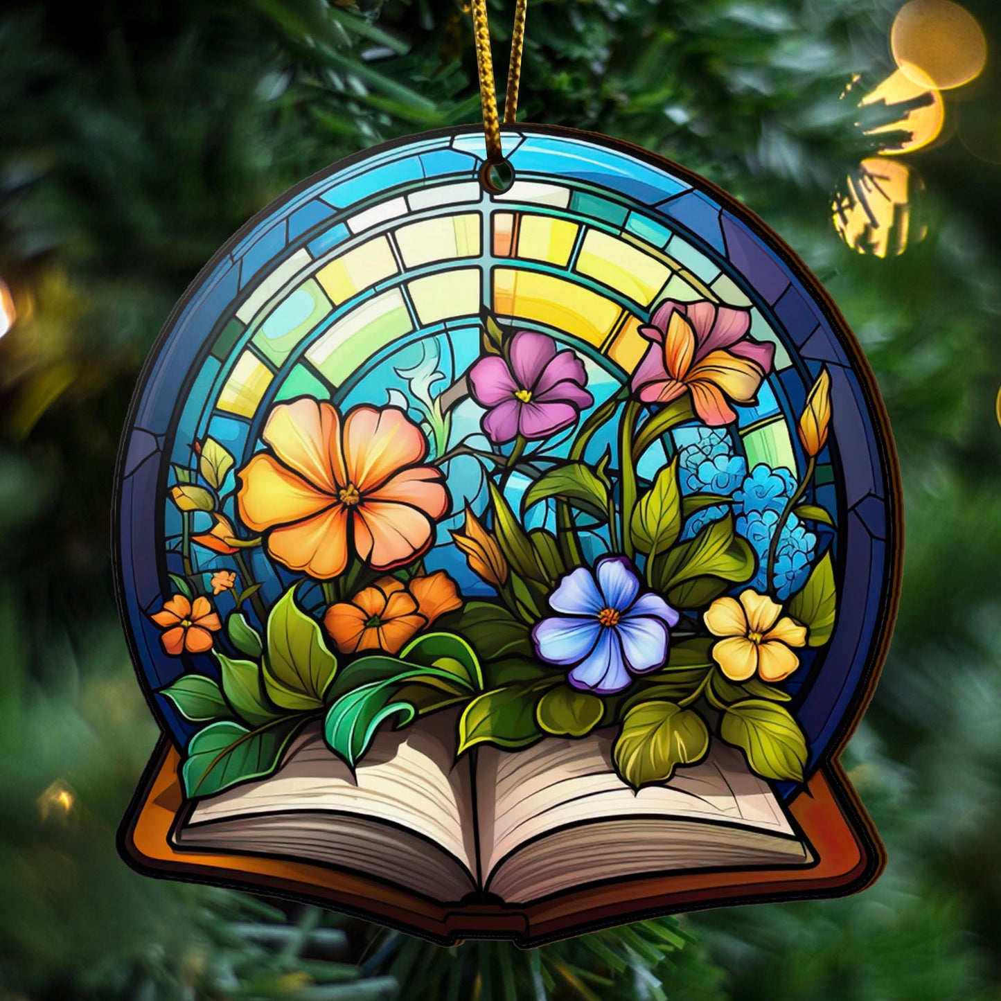 Book Wooden Ornaments 2 Sides, Book Ornaments For Christmas Tree, Christmas Tree Hanging, Christmas Decorations EPHG-52489