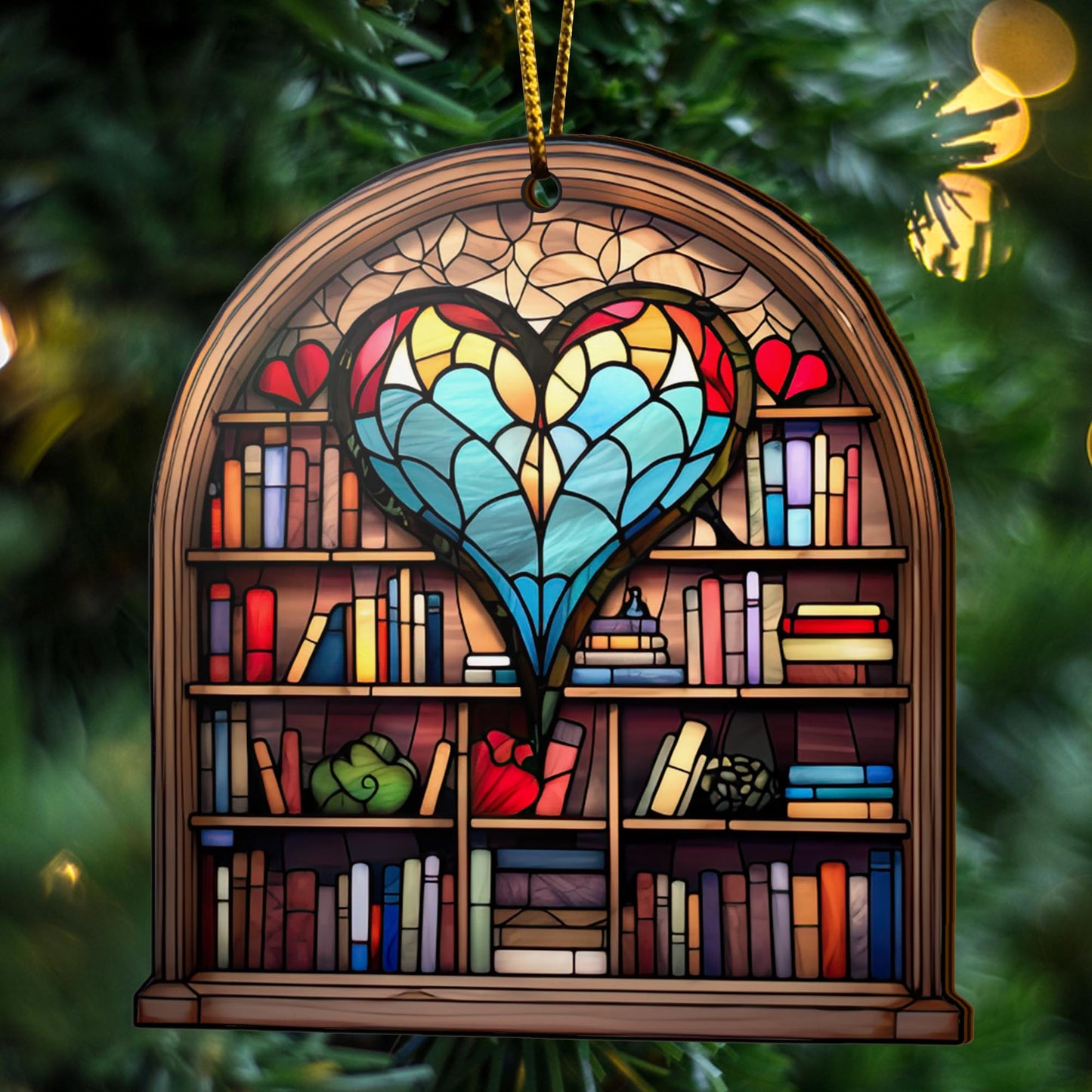 Book Wooden Ornaments 2 Sides, Book Ornaments For Christmas Tree, Christmas Tree Hanging, Christmas Decorations EPHG-52489