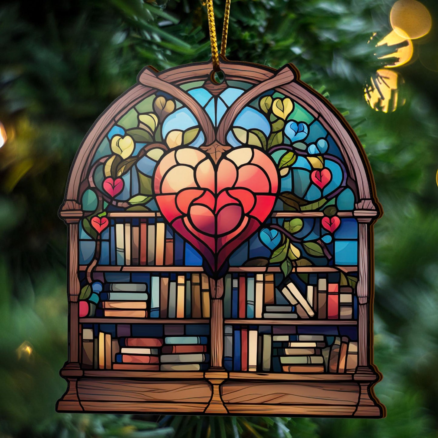 Book Wooden Ornaments 2 Sides, Book Ornaments For Christmas Tree, Christmas Tree Hanging, Christmas Decorations EPHG-52489