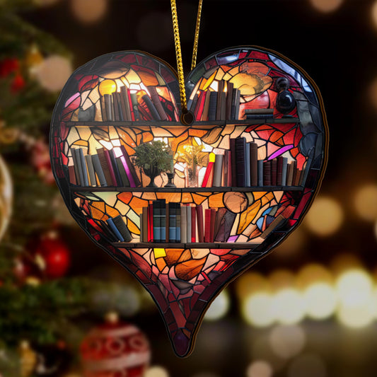 Book Wooden Ornaments 2 Sides, Book Ornaments For Christmas Tree, Christmas Tree Hanging, Christmas Decorations EPHG-52489