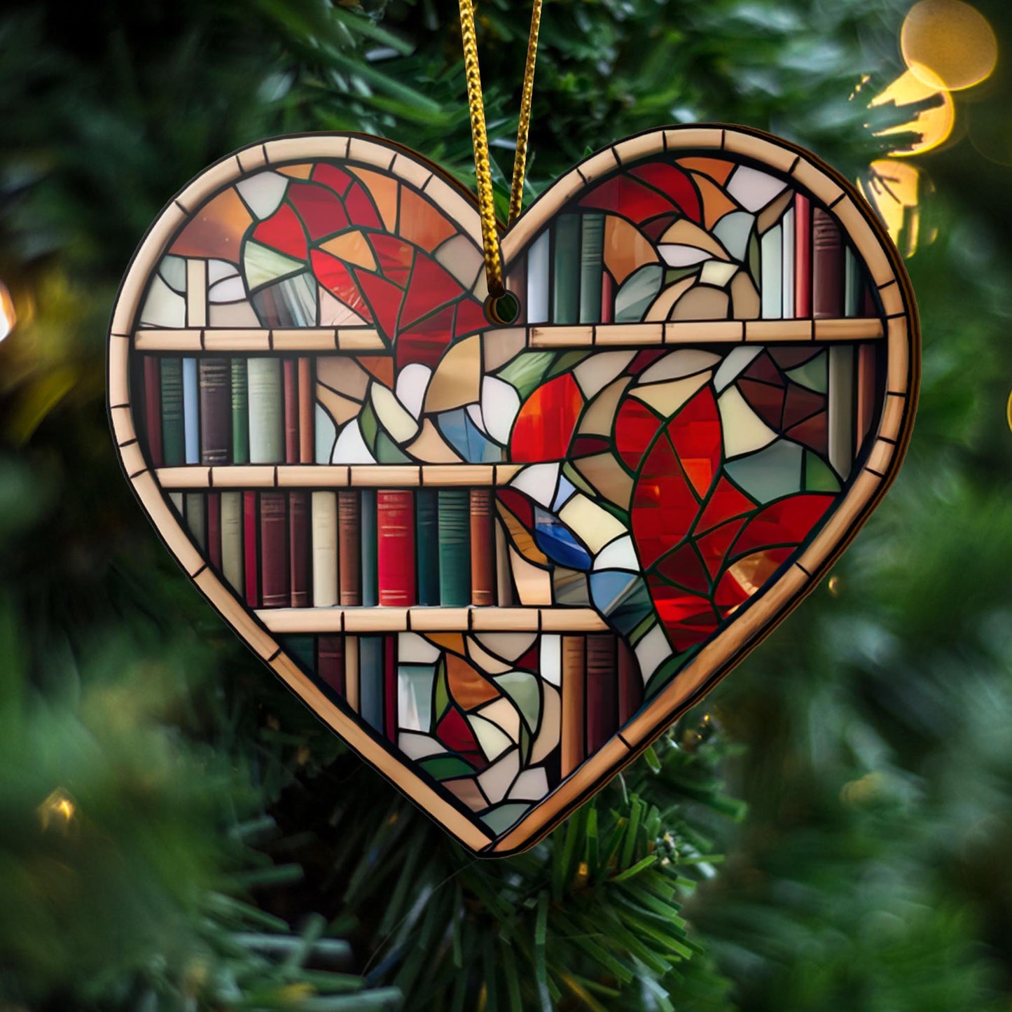 Book Wooden Ornaments 2 Sides, Book Ornaments For Christmas Tree, Christmas Tree Hanging, Christmas Decorations EPHG-52489