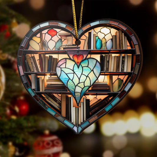 Book Wooden Ornaments 2 Sides, Book Ornaments For Christmas Tree, Christmas Tree Hanging, Christmas Decorations EPHG-52489