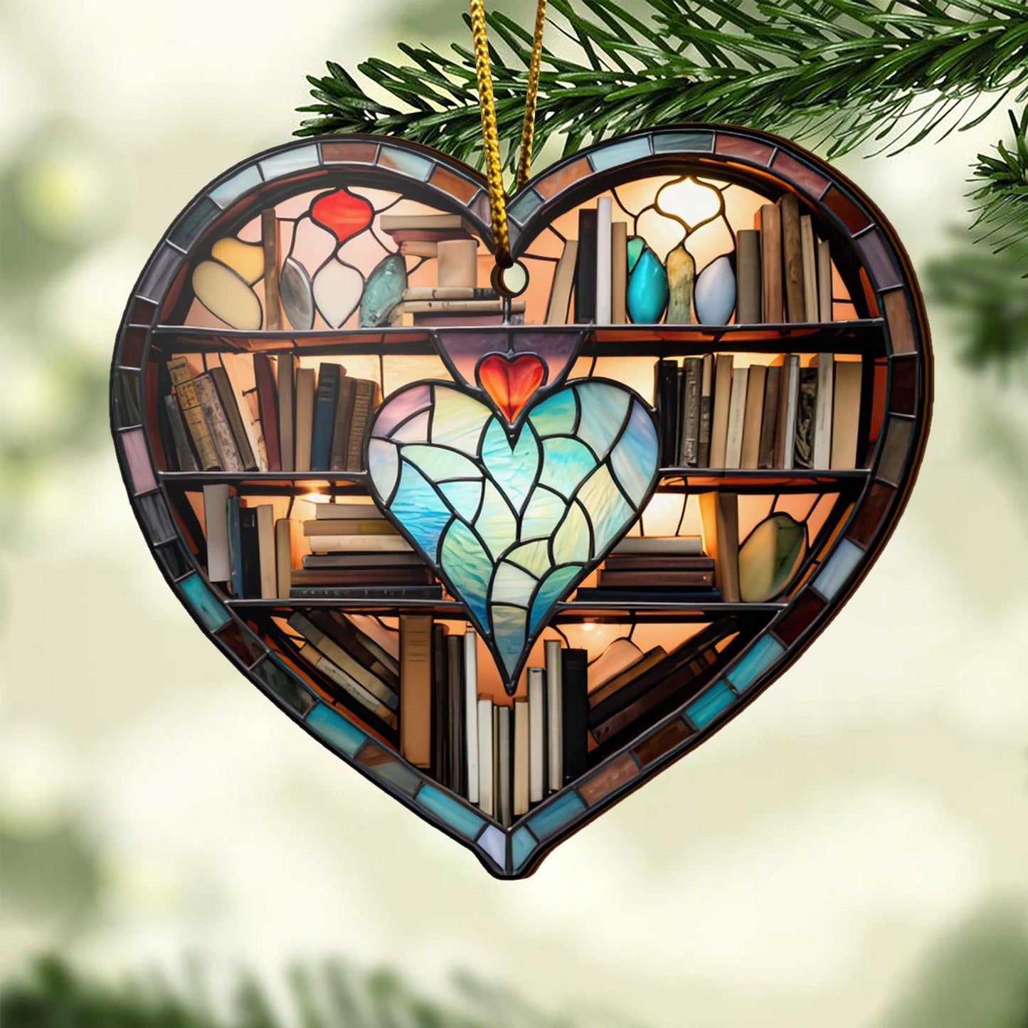 Book Wooden Ornaments 2 Sides, Book Ornaments For Christmas Tree, Christmas Tree Hanging, Christmas Decorations EPHG-52489