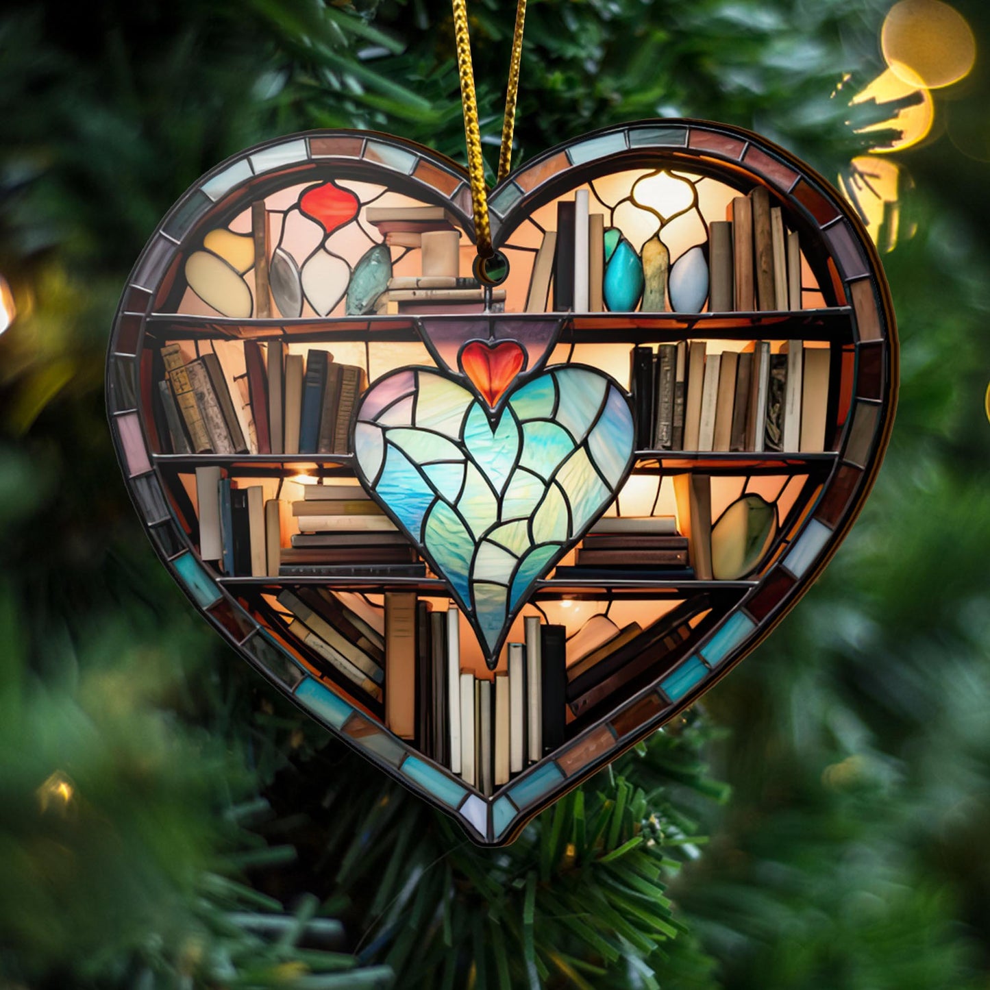 Book Wooden Ornaments 2 Sides, Book Ornaments For Christmas Tree, Christmas Tree Hanging, Christmas Decorations EPHG-52489