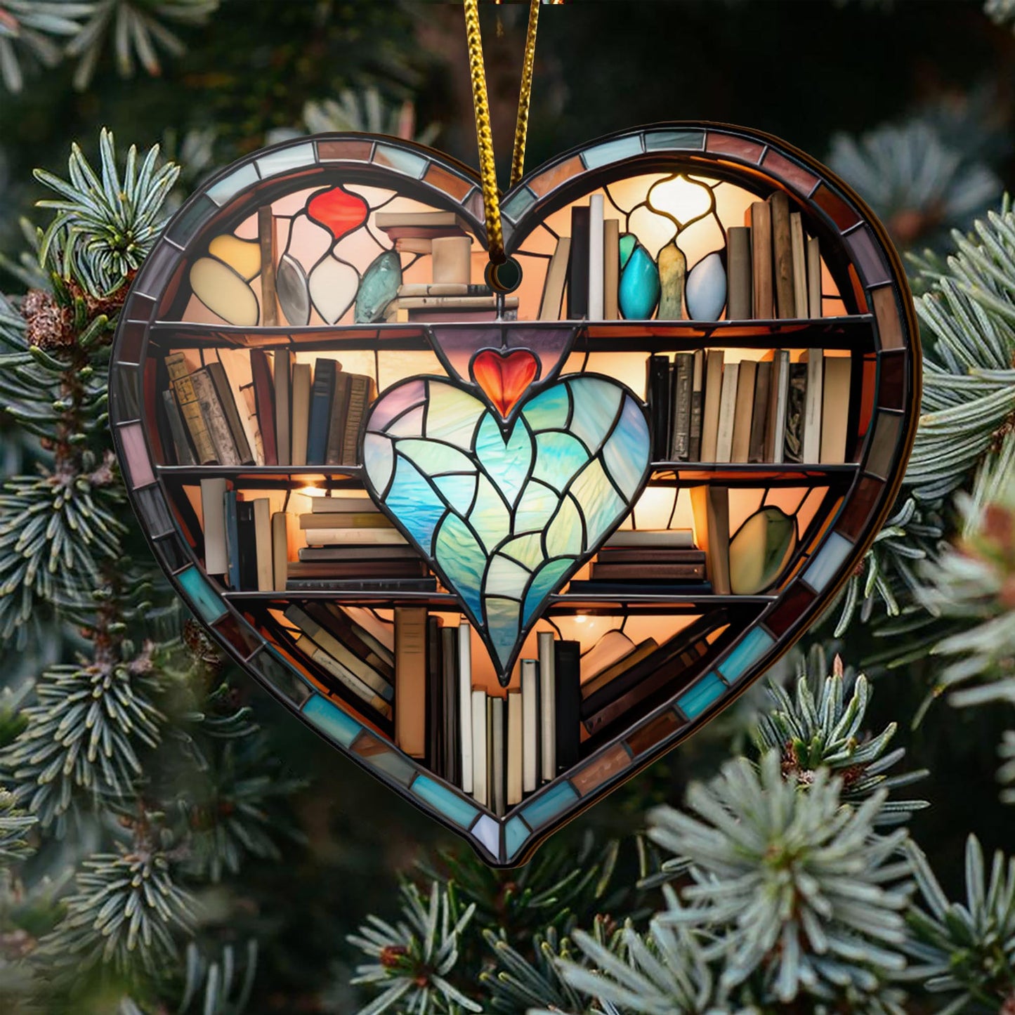 Book Wooden Ornaments 2 Sides, Book Ornaments For Christmas Tree, Christmas Tree Hanging, Christmas Decorations EPHG-52489