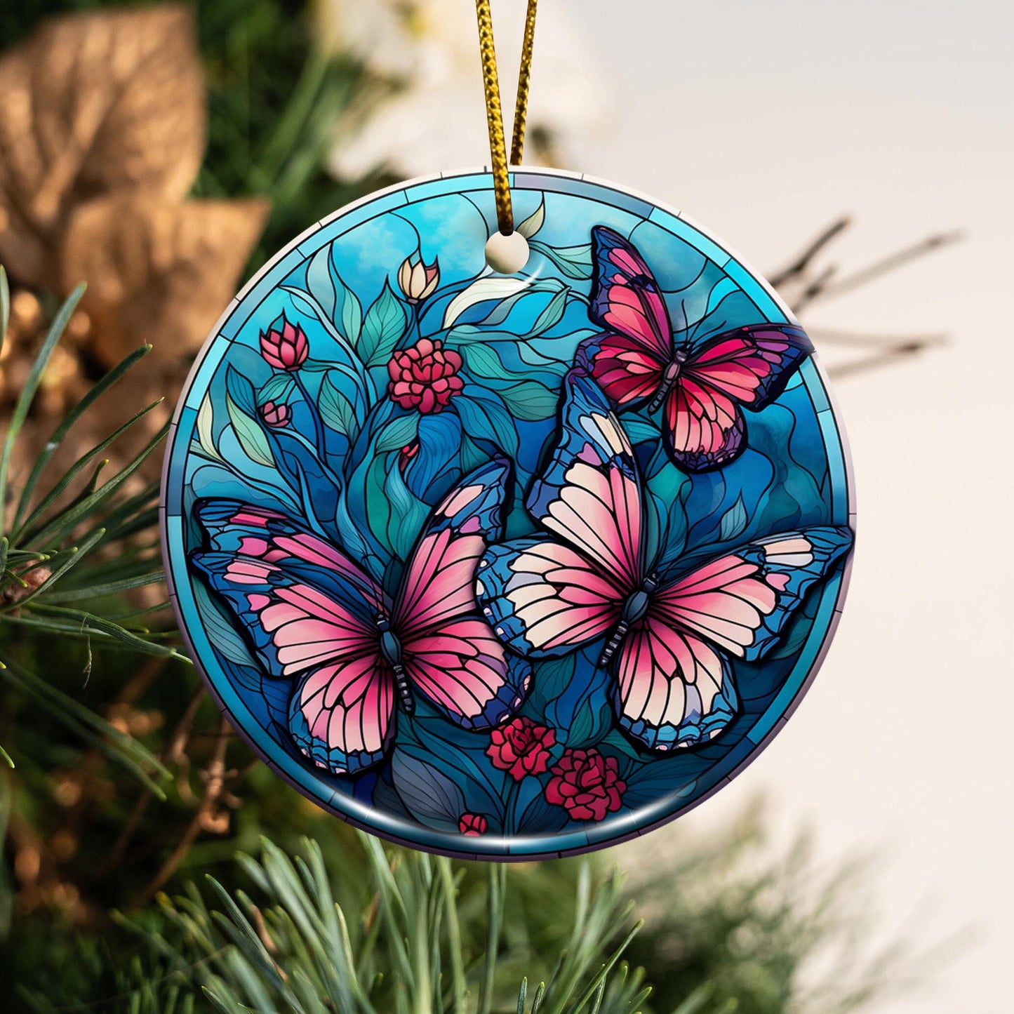 Butterfly Ceramic Ornaments, Butterfly Lover Gifts, Home Decorations EPHG-52541