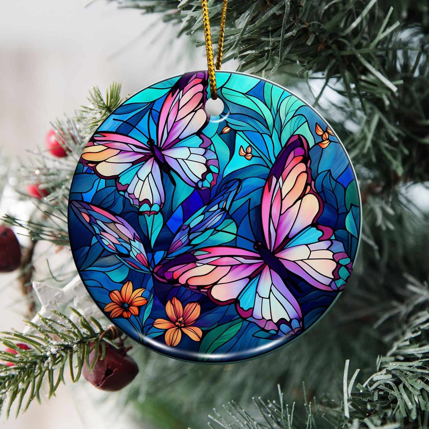 Butterfly Ceramic Ornaments, Butterfly Lover Gifts, Home Decorations EPHG-52541