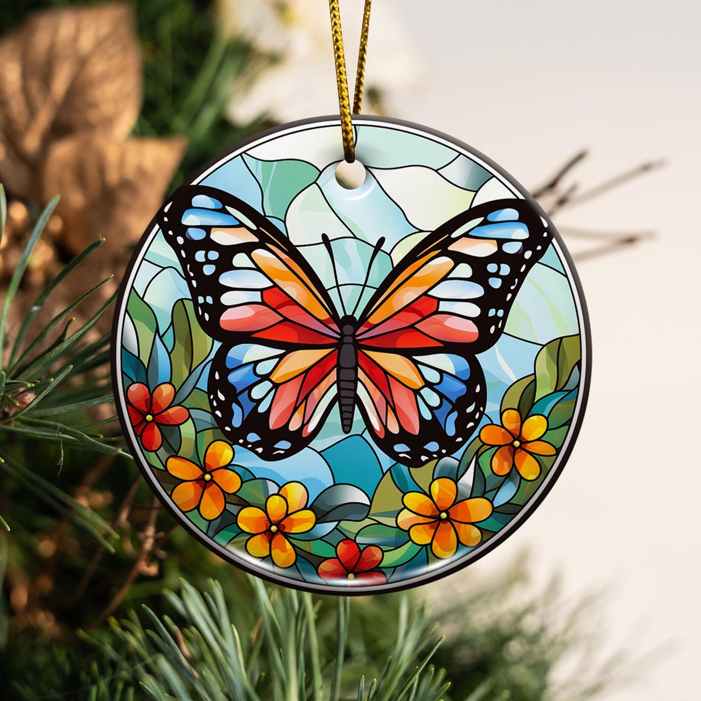 Butterfly Ceramic Ornaments, Butterfly Lover Gifts, Home Decorations EPHG-52541