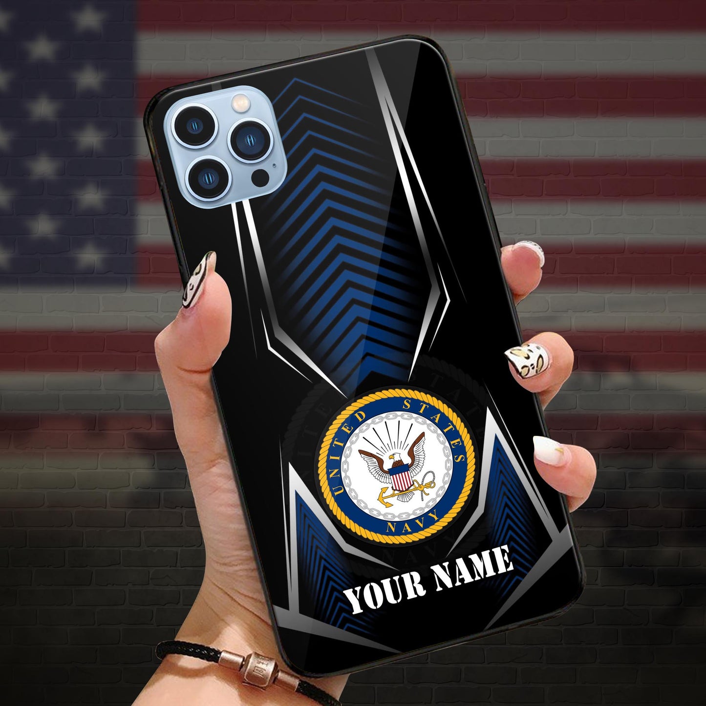 US NAVY Veteran Phone Case Custom Name, Gifts for Father, Gifts For Veteran ETRG-37891