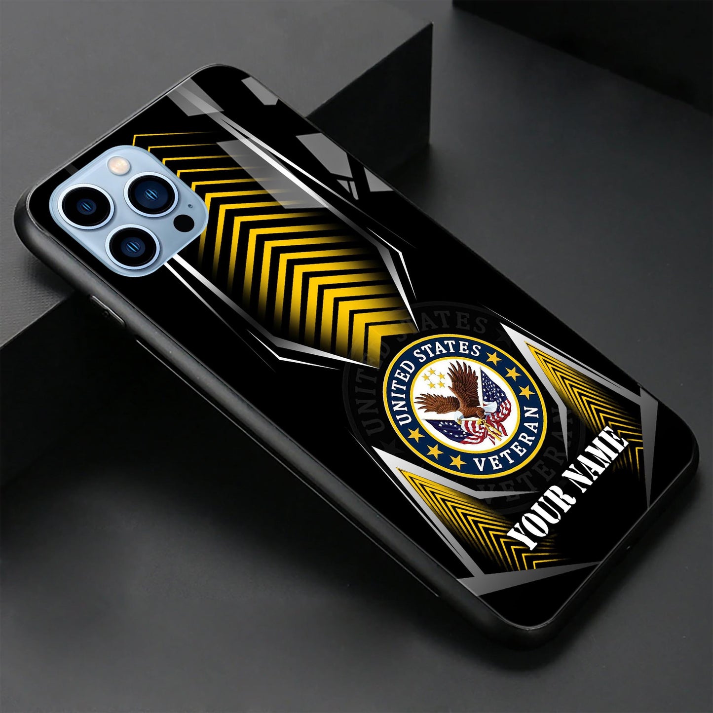 US Veteran Veteran Phone Case Custom Name, Gifts for Father, Gifts For Veteran ETRG-37891