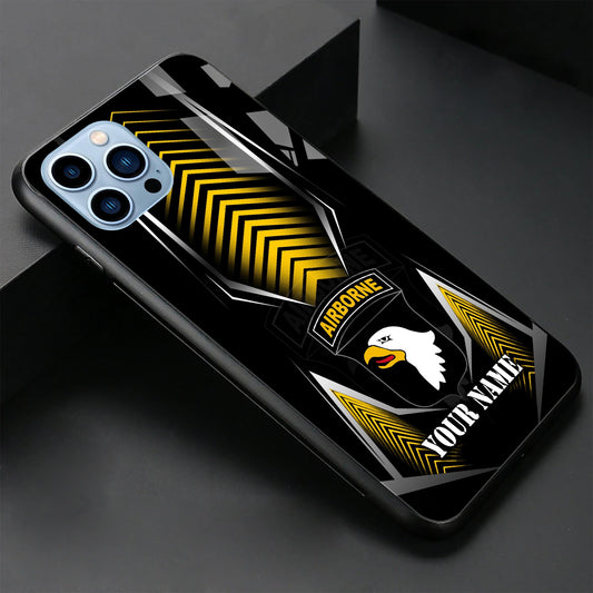 101st Airborne Division Veteran Phone Case Custom Name, Gifts for Father, Gifts For Veteran ETRG-37891