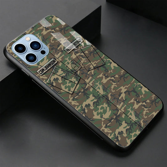 VIETNAM VETERAN Veteran Military Phone Case Custom Name And Rank, Camo Phone Case, Gifts For Veteran ETRG-37893