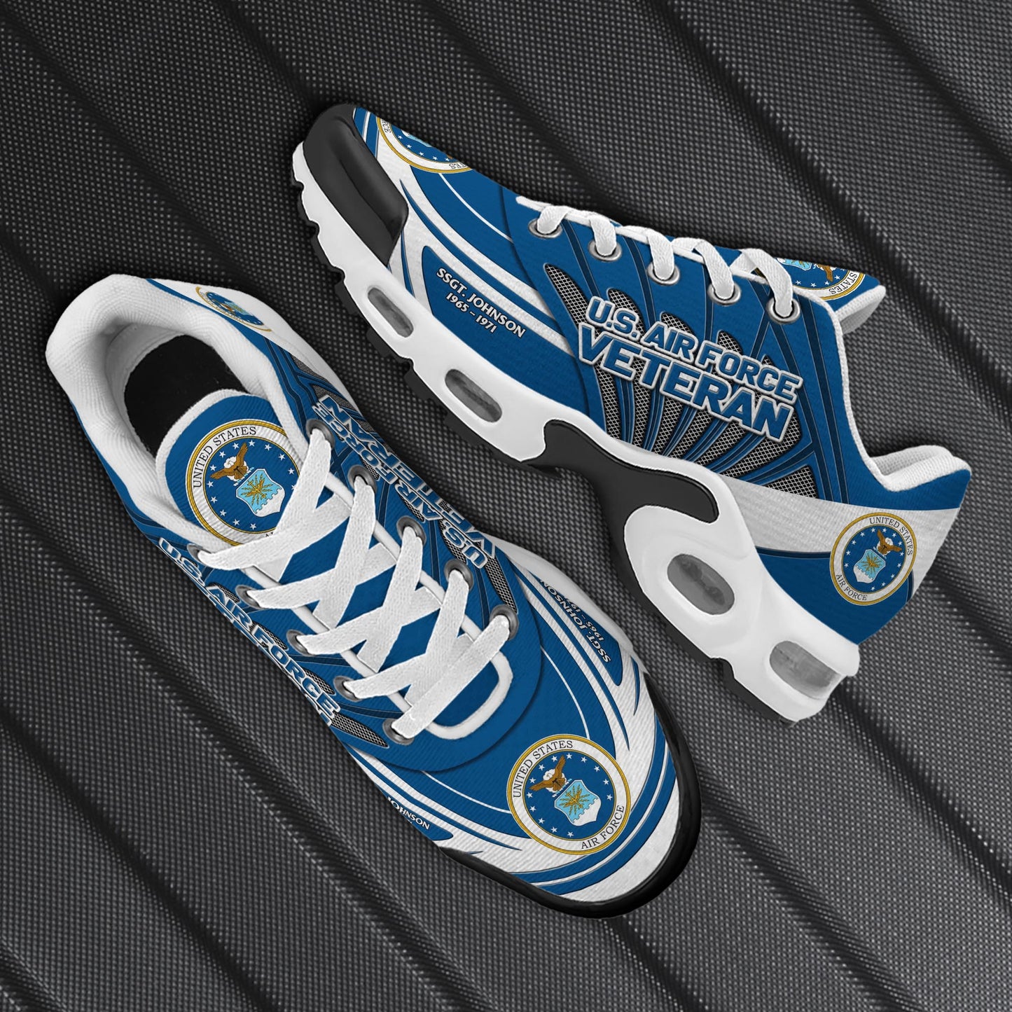 U.S. Air Force TN Shoes Custom Name And Year, Military Shoes, Military Gifts ETRG-61406