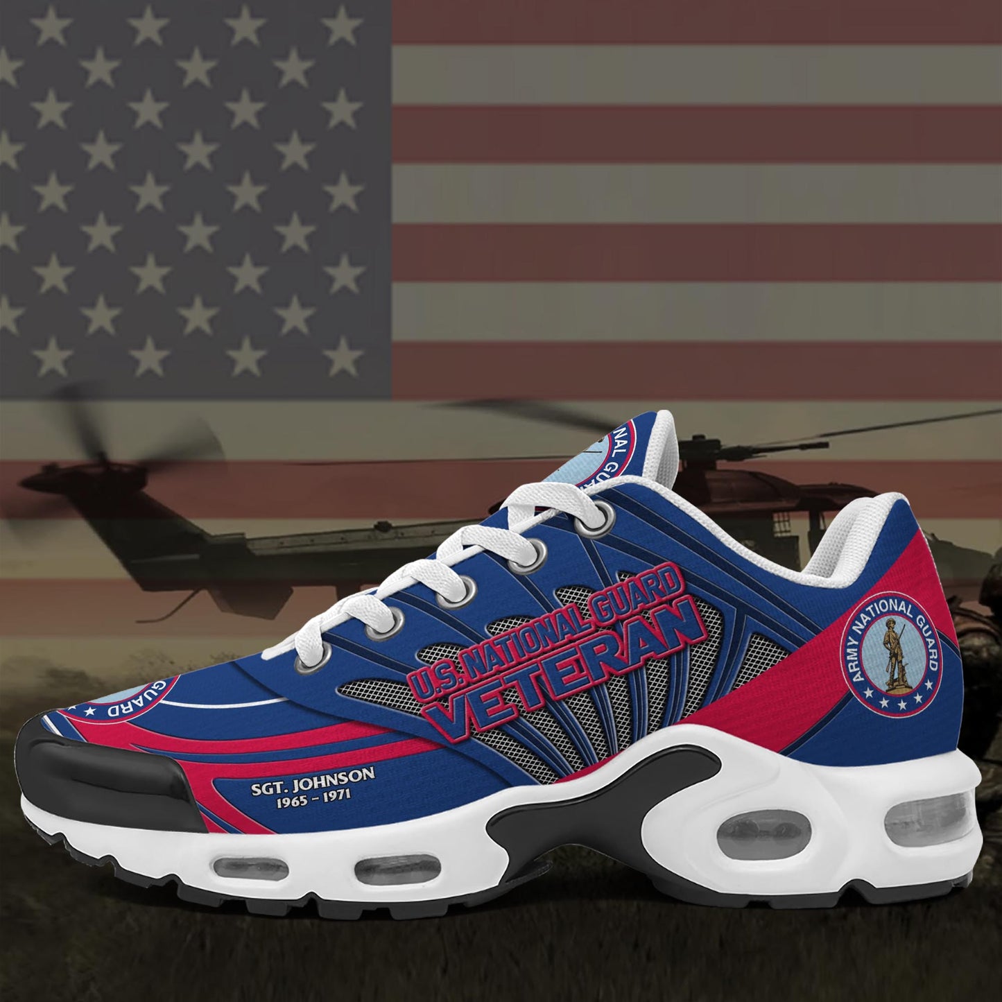 US National Guard TN Shoes Custom Name And Year, Military Shoes, Military Gifts ETRG-61406