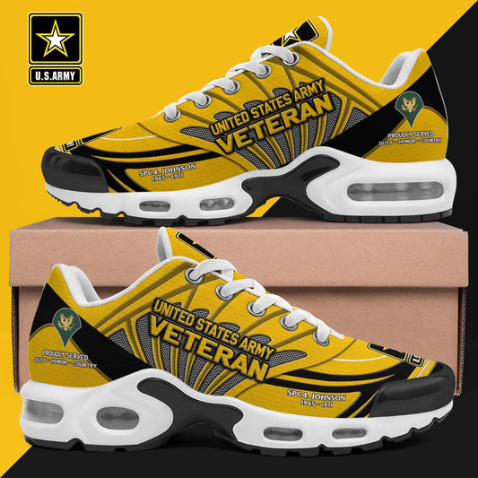 U.S. Army TN Shoes Custom Name, Rank And Year, Military Shoes, Military Gifts ETRG-61475