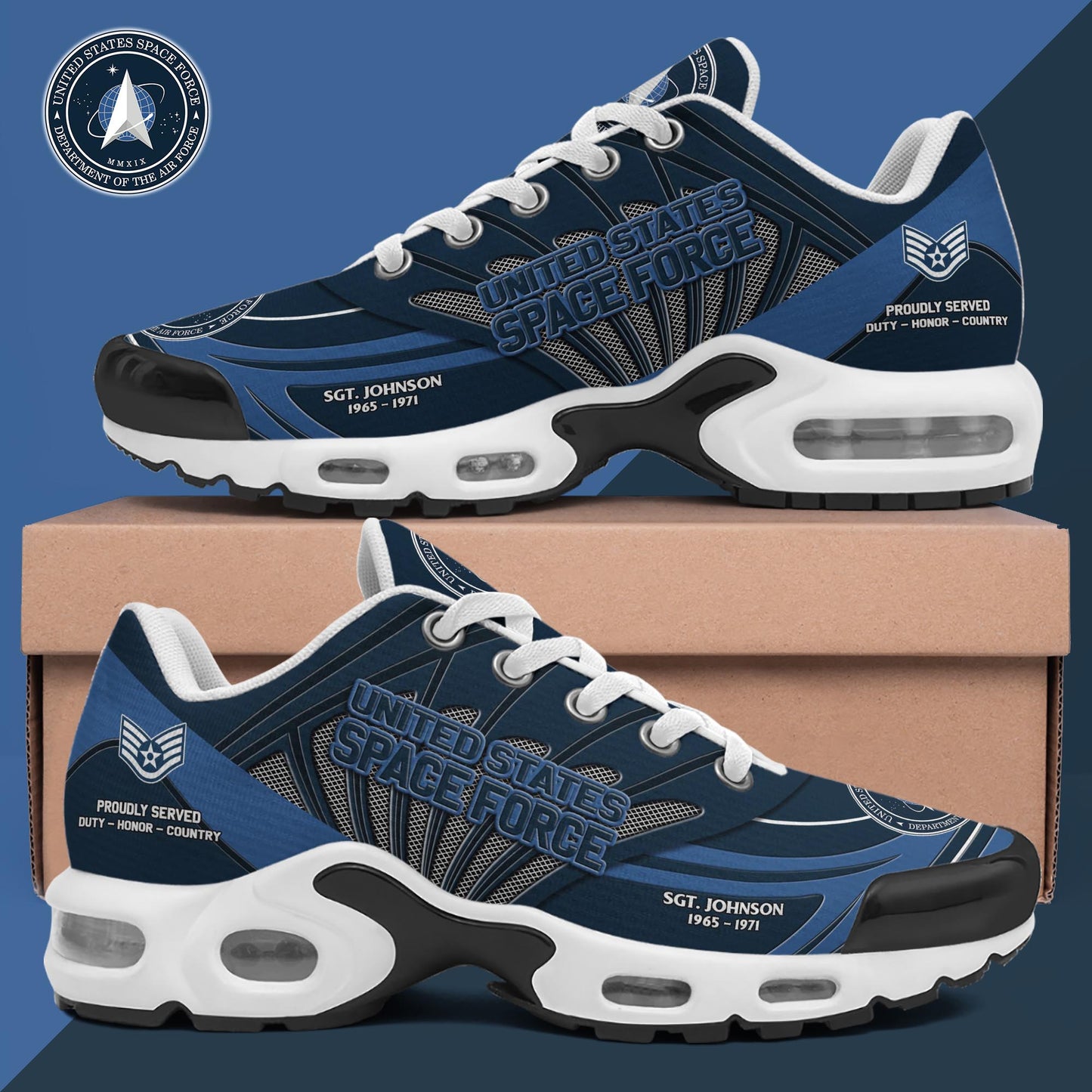 U.S. Space Force TN Shoes Custom Name, Rank And Year, Military Shoes, Military Gifts ETRG-61475