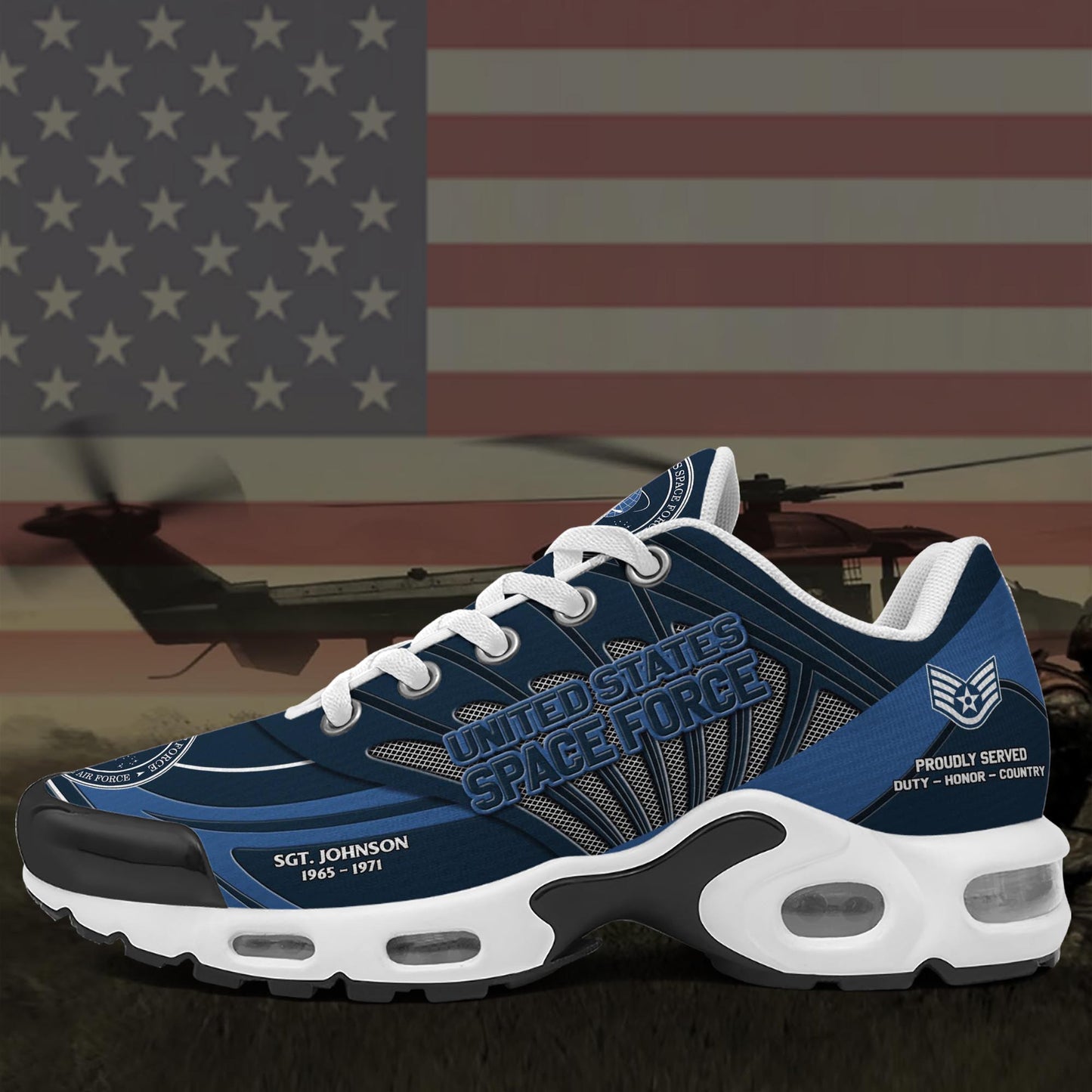 U.S. Space Force TN Shoes Custom Name, Rank And Year, Military Shoes, Military Gifts ETRG-61475