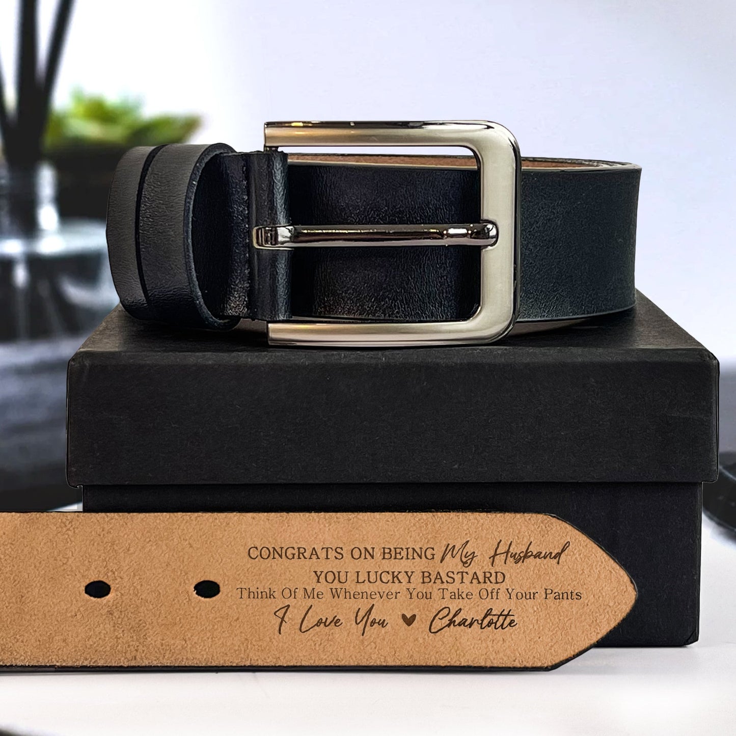 Custom Handmade Belt- Funny Gift for Husband, Father's Day Gift, Engraved Leather Belt Grooms Men, Genuine Leather, Anniversary Gift Fiancé