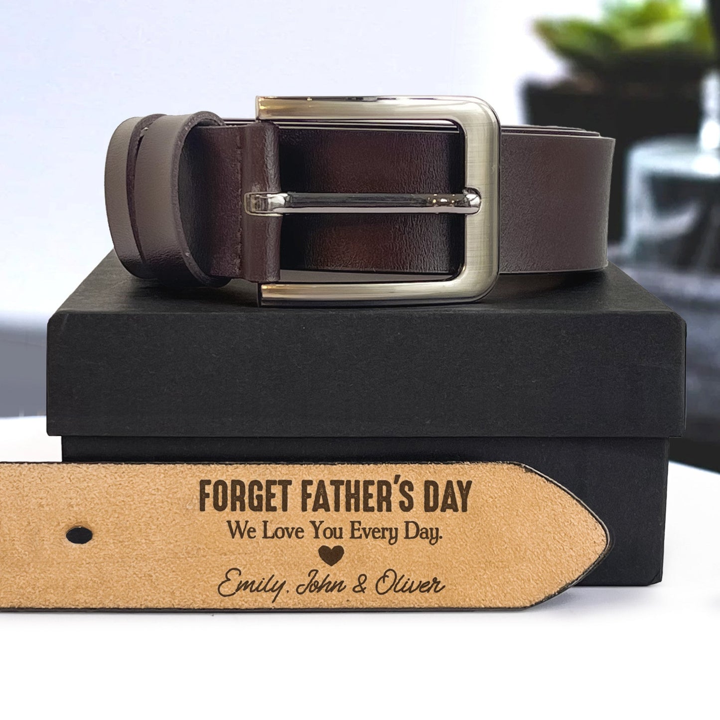 Personalized Handmade Belt Gift For Dad, Father's Day Gift for Dad, Engraved Leather Belt for Husband, Grandpa Belt, Custom Belt for Men