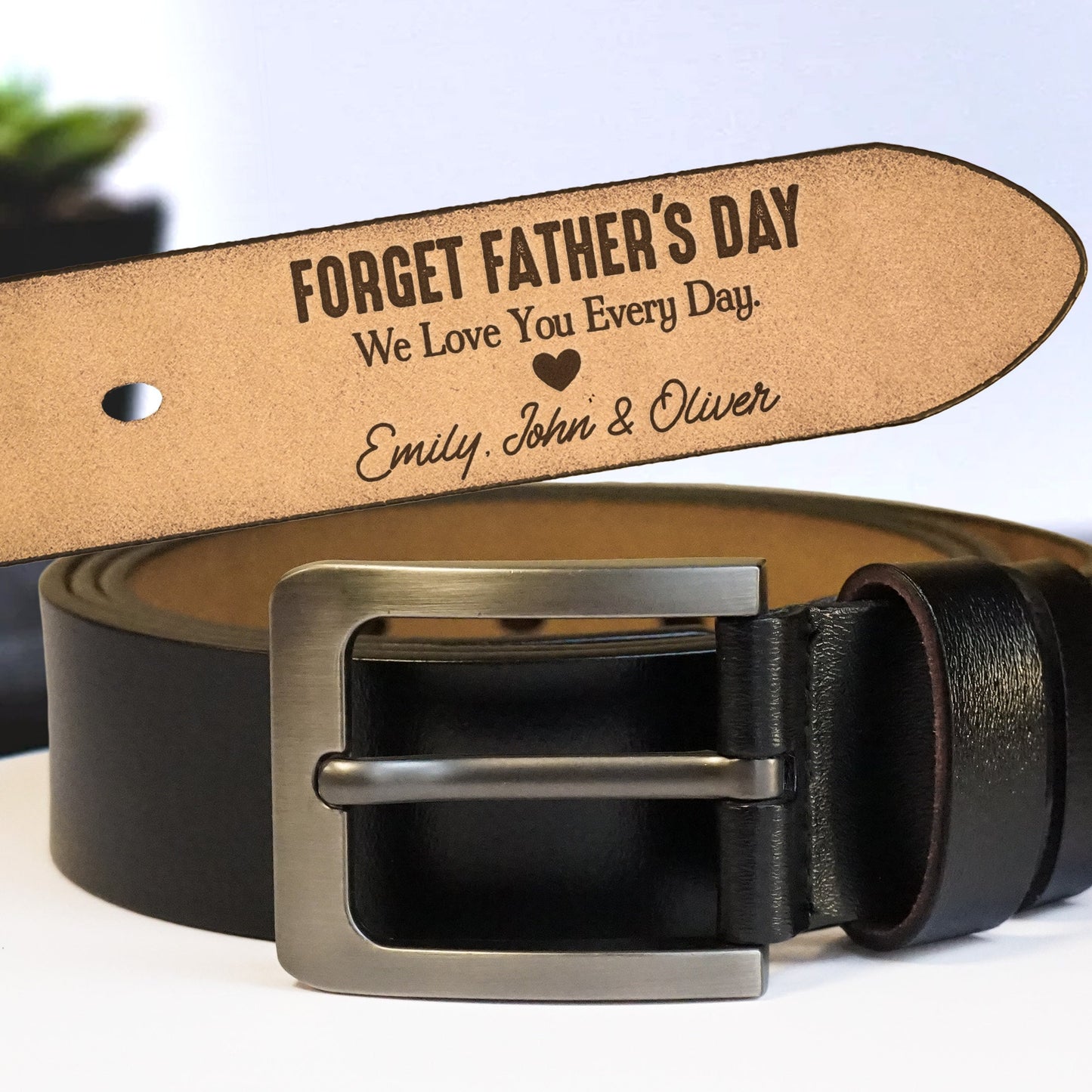 Personalized Handmade Belt Gift For Dad, Father's Day Gift for Dad, Engraved Leather Belt for Husband, Grandpa Belt, Custom Belt for Men