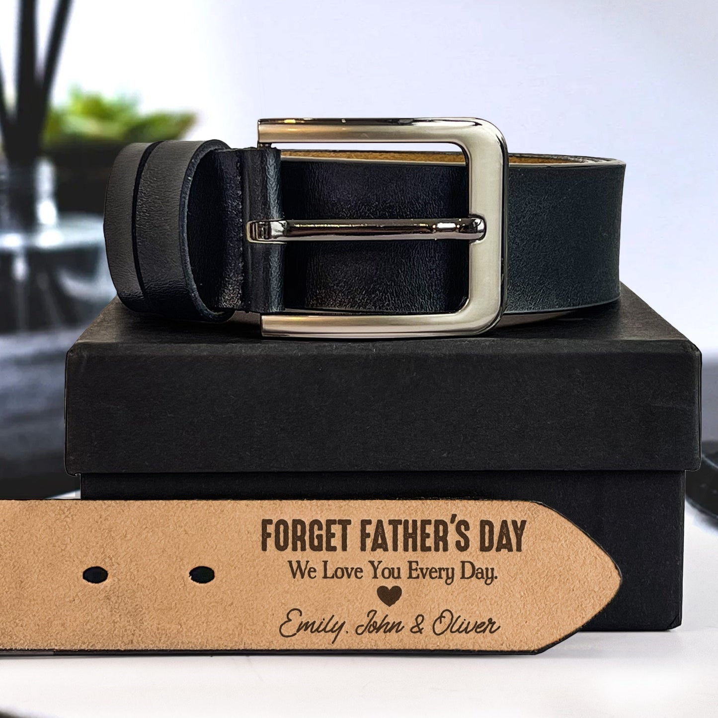 Personalized Handmade Belt Gift For Dad, Father's Day Gift for Dad, Engraved Leather Belt for Husband, Grandpa Belt, Custom Belt for Men