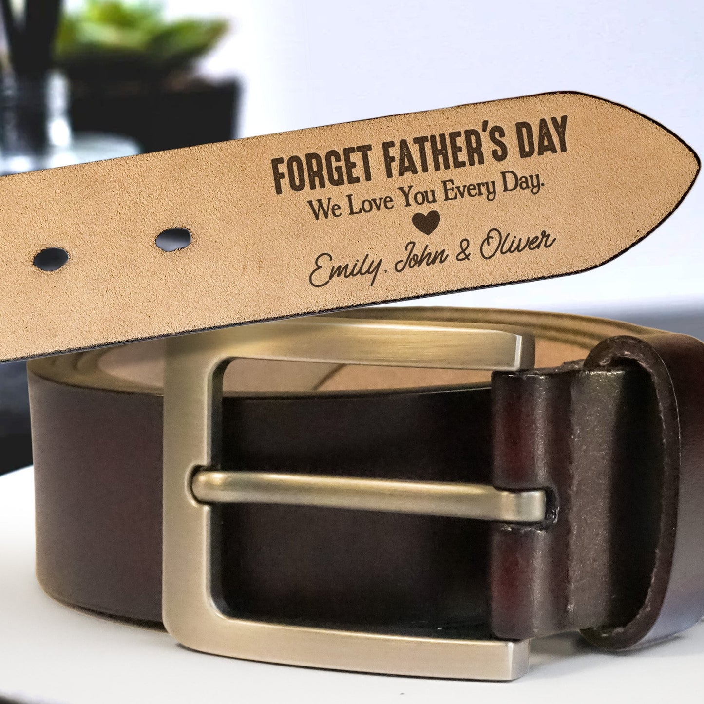 Personalized Handmade Belt Gift For Dad, Father's Day Gift for Dad, Engraved Leather Belt for Husband, Grandpa Belt, Custom Belt for Men