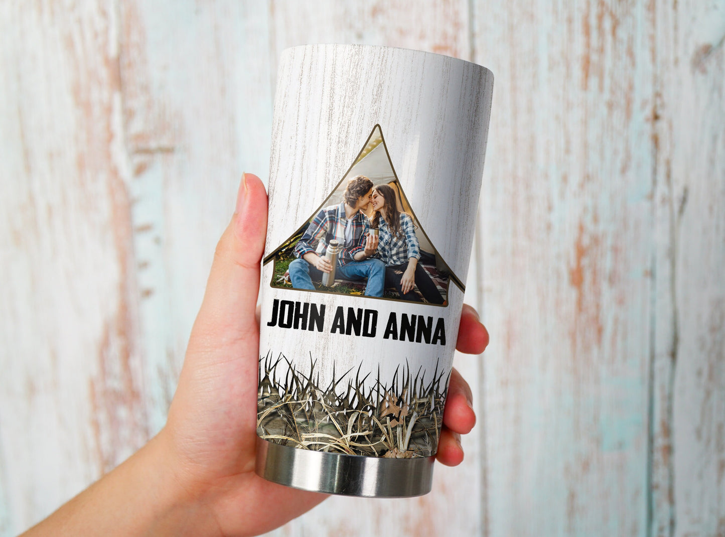 Personalized Husband And Wife Camping Partner For Life Tumbler - Gift for Camp Husband and Wife