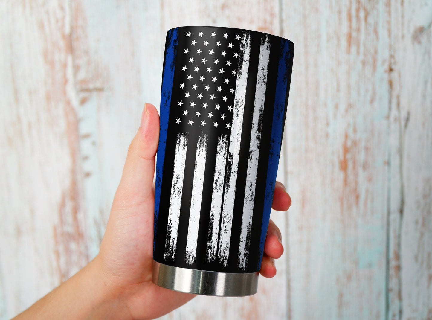 Custom Name American Flag Tumbler - 4th of July - Independence Day Gifts